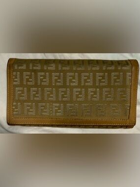 Fendi | Accessories | Fendi Italy Zucca Pattern Compact Wallet